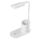 thumbnail image 1 of Lámpara de mesa plástica portátil LED 3000-6000K Multi-Modos de memoria Función de carga inalámbrica Lámparas de carga de trabajo Herramienta de iluminación de luces Blanco Inevent HA059701-02B, 1 of 7