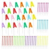 96 Piece Letter A Birthday Cake Candles Set with Holders Value Pack, for Baby Shower Kids Birthday Graduations Anniversary Party Dessert Decoration