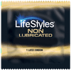 Lifestyles NON-LUBRICATED + Brass Lunamax Pocket Case, Latex Condoms -24 Count