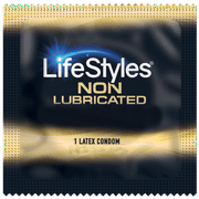 Lifestyles NON-LUBRICATED   Silver Lunamax Pocket Case, Latex Condoms -24 Count