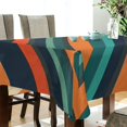 thumbnail image 5 of Yayeee Tablecloths 54" x 54" Rectangle Wrinkle Resistant Party Table Cover, Retro Stripes, 5 of 8