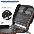 thumbnail image 4 of FORMRS Zipper Binder with Shoulder Strap 2-inch Ring 500 Sheet Capacity File Bag, Tribal Art, 4 of 5