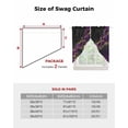 thumbnail image 6 of Marble Black Swag Valances for Windows, Purple Gold Art Abstract Vintage Farmhouse Rod Pocket Sheer Valances for Small Windows, Swag Toppers Light Filtering for Kitchen Living Room 2 Panels 36''x36'', 6 of 6