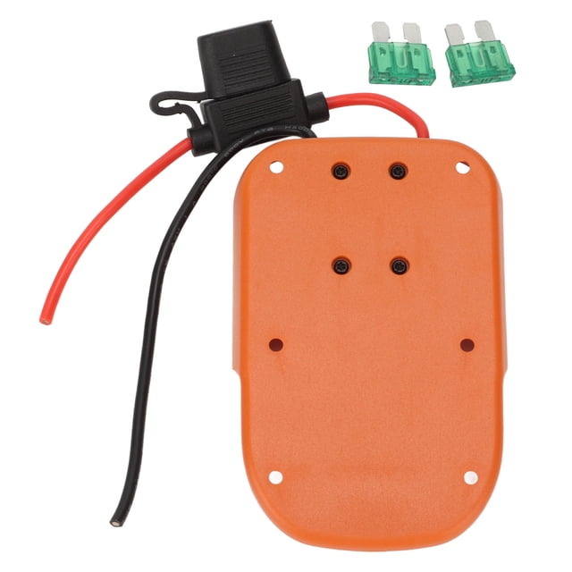 Adaptador de batería con fusible, práctico, resistente a la corrosión, operación sencilla para Ridgid 18 V