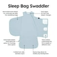 thumbnail image 7 of Kyte Baby Sleep Bag Swaddler in Fog, 7 of 7