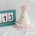 thumbnail image 5 of Photography Props Conical Caps Birthday Celebration Hat Trimmed Tulle Hat Kids Princess Hat Baby Caps for Infant, 5 of 9