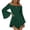 Dark Green, variant on Womens Halloween Pirate Dresses Off Shoulder Bell Sleeve Mini Dress Irregular Hem Renaissance Costume Spooky Festival Party Wear Outfits