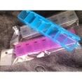 thumbnail image 3 of Blue Weekly Pill Organizer Storage Box for Medication Made of Durable Plastic 7 Slots for a Week, 3 of 8