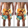 thumbnail image 3 of luoweisi Men's Beach Shorts Quick Dry Swim Trunks with Mesh Lining Giraffe S, 3 of 5