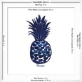 thumbnail image 5 of Art.com Indigo Pineapple Art Print by Aimee Wilson, White Frame Wall Art, 29" x 29", 5 of 5