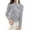 Grey, variant on Elegant Turtleneck Sweater – Long Sleeve Slim Fit Knit Pullover for Women, Soft Warm Winter Top for Casual Wear & Layering, Autumn Korean Oversize Style