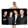 thumbnail image 1 of FALL OUT BOY Toalla de playa de secado rápido con diseño temático, regalo para mujeres y niñas, ideal para cumpleaños, fans, amantes de la música, uso en la playa o al aire libre,78*160cm, 1 of 6