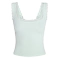 thumbnail image 5 of No Boundaries Fit Stretch Lace Trim Tank Top, Women's XS-XXXL, 5 of 5