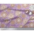 thumbnail image 2 of Soimoi Poly Georgette Fabric Floral Mandala Artistic Print Fabric by The Yard 42 Inch Wide, 2 of 3