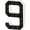 I, variant on Dusknt Solar Led Lighted House Numbers, High Visibility Night Glow Address Sign, Ip65 Anti-Aging Outdoor House Number Plaque(9 Shape)