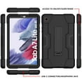 thumbnail image 2 of For Samsung Galaxy Tab A7 Lite 8.7 inch / SM-T225 / T220 Dual layer Shockproof Heavy Duty Kickstand Tablet Hard Case Cover Black/Black, 2 of 7