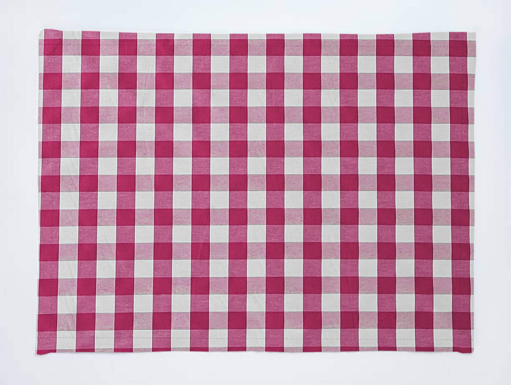 Gingham Checkered Cotton Dinner Table Placemats Holiday Home Decoration 13" x 19" (Pack of 4)