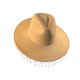 thumbnail image 1 of Sombrero de vaquero Yinane Fedora Jazz Unisex Blanco, 1 of 5