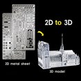 thumbnail image 4 of Notre Dame Cathedral 3D Metal Puzzle, Metal Puzzle For Children, 4 of 5