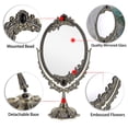 thumbnail image 4 of Espejo de maquillaje JUXYES de metal vintage con soporte, 4 of 4