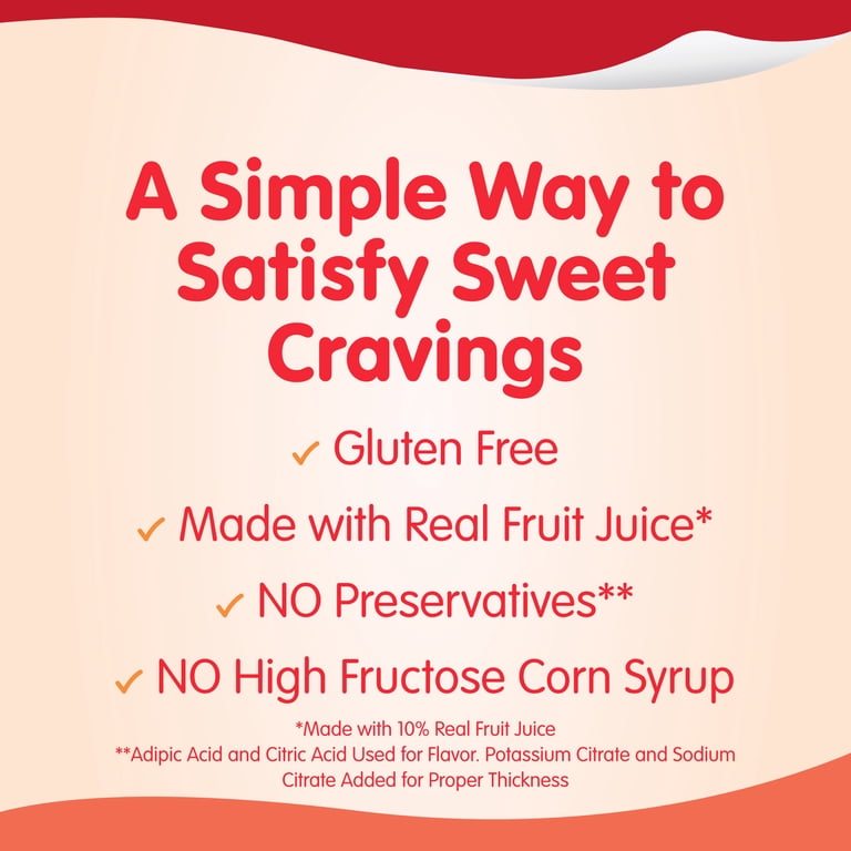 Kids Snack Pack - Strawberry and Orange Flavored Juicy Gels, 4