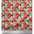 thumbnail image 1 of Soimoi polyester Crepe Fabric circle & brush stroke Abstract Fabric Prints By Yard 42 Inch Wide, 1 of 1