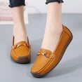 thumbnail image 5 of New Spring /autumn Women Flats Genuine Leather Moccasins Woman Casual Shoes Slip-on Loafers Female Boat Shoes Big Size 44, 5 of 6