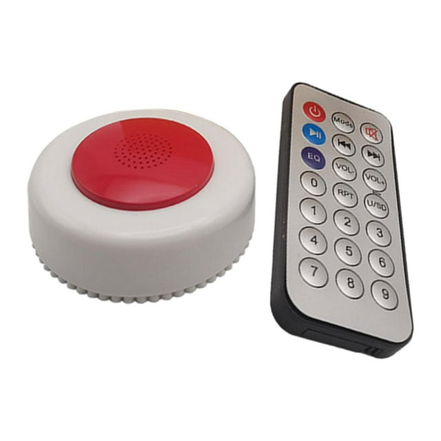 Máquina de pedos novedosa con múltiples efectos de sonido, accesorio para juegos de trucos, generador de ruido para cumpleaños Redondo Blanco