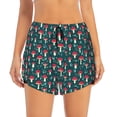 thumbnail image 2 of Vsdgher Amanita Mushroom Print Women's Running Double Layer Shorts High Waisted with Pockets Elastic Yoga Workout Athletic Gym Sports, 2 of 8
