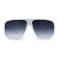 thumbnail image 2 of Mens Oversize European Design Racer Plastic Fashion Sunglasses White Smoke, 2 of 4