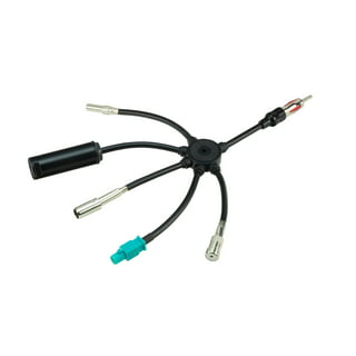 Car Radio Antenna 1 Male to 1 Female Aerial Plug Cable FM AM Stereo Audio  for BMW for Volkswagen for VW 2002-Up 40-EU10
