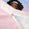 thumbnail image 4 of Castle Fairy Black Kawaii Princess Duvet Cover King,Dreamy Starry Sky King Bedding,Blue Pink White,1 Duvet Cover and 2 Pillowcases, 4 of 6