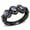 Black, variant on Women IP Black Stainless Steel Ring with AAA Grade CZ in Amethyst - Size 5