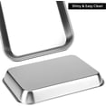 thumbnail image 3 of Stainless Steel Tray, Surgical Tray, Silver, Rectangular, Polished, Curly Edge Design, 3 of 4