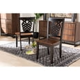 thumbnail image 6 of Baxton Studio Gervais Wood Dining Chair in Two-Tone Dark Brown/Walnut (Set of 2), 6 of 6