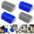thumbnail image 1 of Cat Self Groomer, 2 Pack Cat Grooming Brush, Cat Face Scratcher, Wall Corner Groomers Soft Grooming Brush Cat Massage Combs for Short Long Fur Cats, Softer Massager Toy for Kitten Puppy, 1 of 7
