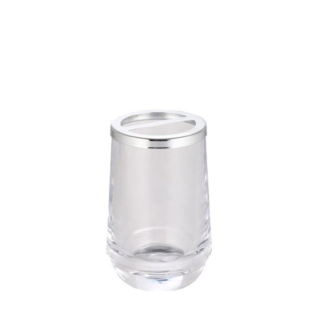 Jessar - Glass Bathroom Toothbrush Holder, Clear