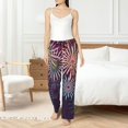 thumbnail image 4 of Fotbe Fireworks2 Pantalones de Pijama para Mujer, Pantalones de Dormir, Pantalones Pj con Cordón y Bolsillos-Large, 4 of 6