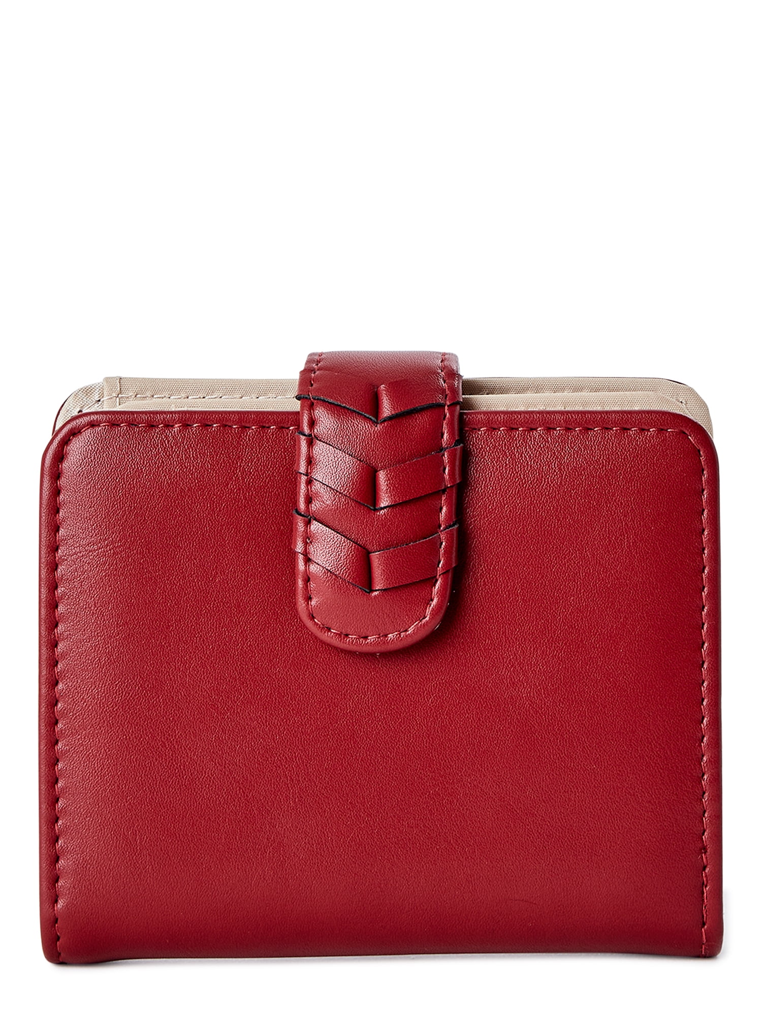 Time and Tru Women's Amelia Wallet, Red Paprika