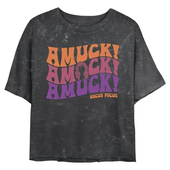 Juniors Hocus Pocus Sarah Sanderson Amuck Cropped T-Shirt