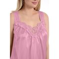 thumbnail image 5 of EZI Women's Plus Satin Silk Sleeveless Lingerie Nightgowns, 5 of 5