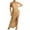 Beige, variant on Lilgiuy Women's Drawstring Irregular Solid Suspender Dress Suspender V-neck Dress for Beach Holiday Travel