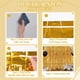 thumbnail image 2 of Cortinas de malla dorada DECOCKRAT con fondo de flecos, 1 x 2,5 m, paquete de 3, 2 of 6