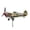 1A-Gold, variant on ValueAgain Fighter Plane Wind Spinners Outdoor, 14 Inch Shark Mouth Warplane Garden Decor, Whirligig with Spinning Propeller for Yard and Lawn, P-40 Warhawk Style