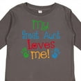 thumbnail image 4 of Inktastic My Great Aunt Loves Me Boys or Girls Long Sleeve Toddler T-Shirt, 4 of 5