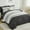 Grey, variant on Black and Grey Comforter Set Queen Size 7 Piece Bed in a Bag, Boho Striped Bedding Set, Soft Microfiber Comforter and Sheet Set for All Season (Queen, 90"x90")