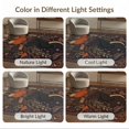 thumbnail image 7 of ODIKA 2'x3' Washable Throw Rug Midnight Black Raven and Autumnal Motifs Design Enchanted Forest with Celestial for Hallway, Study Room, Non-Slip Low Profile, Flatwoven, 7 of 7