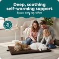 thumbnail image 2 of FurHaven ThermaNAP Self Warming Cat Mat & Dog Bed for Crates with Self-Warming Technology for Cozy Rest, Fully Machine Washable, Large, Quilted Faux Fur, Espresso, 2 of 9