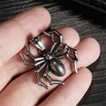 thumbnail image 5 of PAMTIER Men's Stainless Steel Vintage Personality Domineering Evil Skull Skeleton Spider Biker Pendant Necklace Gothic Lucky Amulet Silver with Chain, 5 of 6