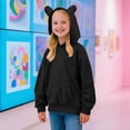 thumbnail image 4 of XXWXYD Trendy Teen Girls Long Sleeve Pullover Hoodie Casual Cute Sweatshirt Tops for Tween Girls 2-14T Cozy Fall Winter 2025 Fashion Outfits Wear, 4 of 8